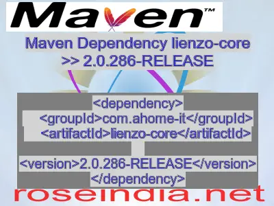 Maven dependency of lienzo-core version 2.0.286-RELEASE