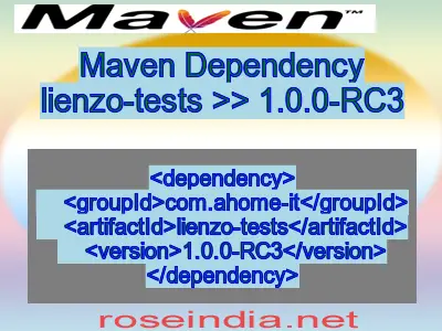 Maven dependency of lienzo-tests version 1.0.0-RC3