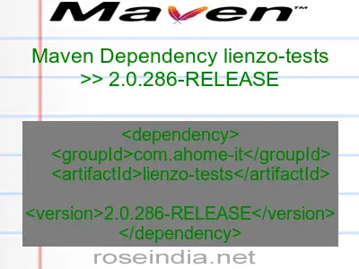 Maven dependency of lienzo-tests version 2.0.286-RELEASE