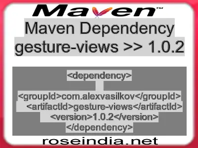 Maven dependency of gesture-views version 1.0.2