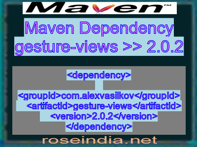 Maven dependency of gesture-views version 2.0.2