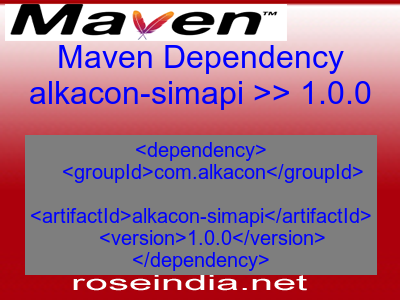 Maven dependency of alkacon-simapi version 1.0.0