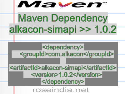 Maven dependency of alkacon-simapi version 1.0.2