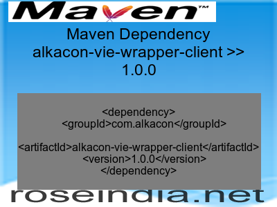 Maven dependency of alkacon-vie-wrapper-client version 1.0.0