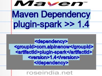 Maven dependency of plugin-spark version 1.4