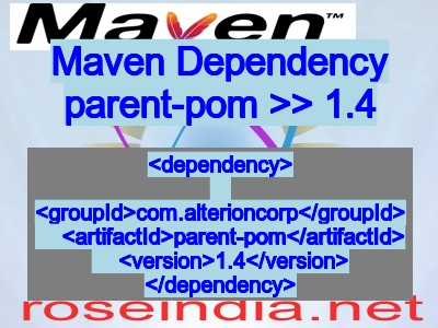 Maven dependency of parent-pom version 1.4