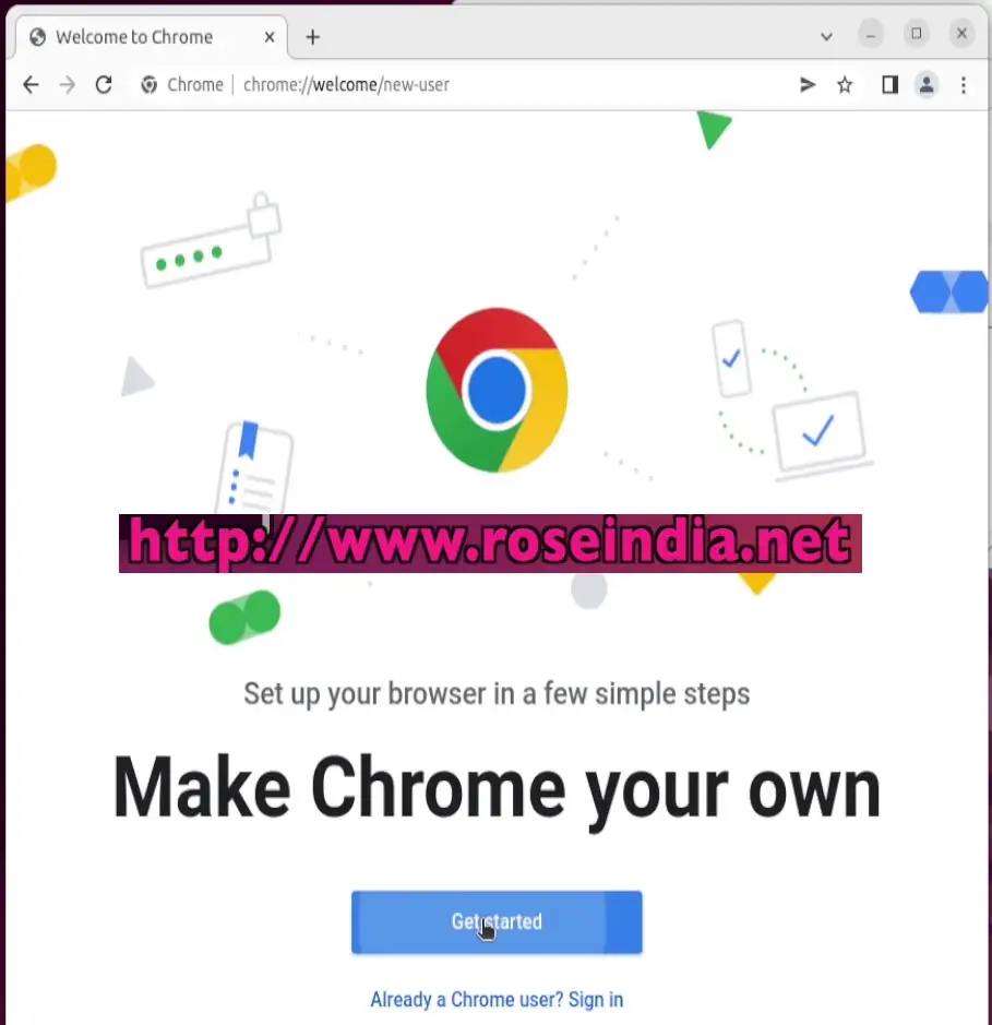 Chrome Browser in Ubuntu 22.04 LTS Desktop