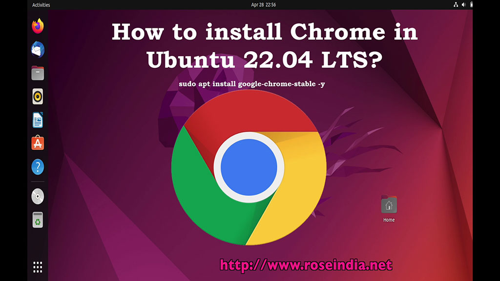 How to install Chrome in Ubuntu 22.04 LTS?