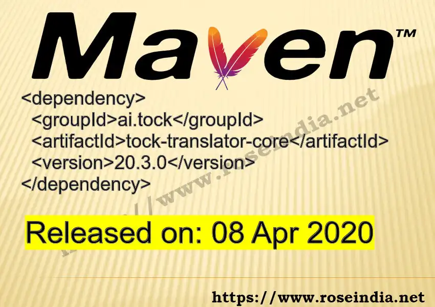 Maven dependency for GROUP_ID - ARTIFACT_ID version VERSION_ID is released. Learn to use ARTIFACT_ID version VERSION_ID in Maven based Java projects