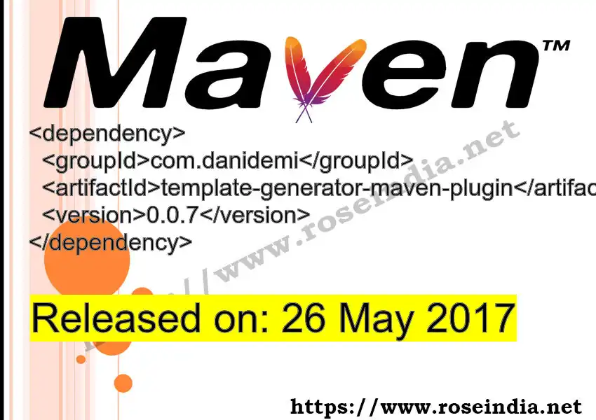 Maven dependency for GROUP_ID - ARTIFACT_ID version VERSION_ID is released. Learn to use ARTIFACT_ID version VERSION_ID in Maven based Java projects