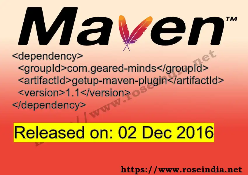 Getup Maven Plugin getup-maven-plugin Latest Version