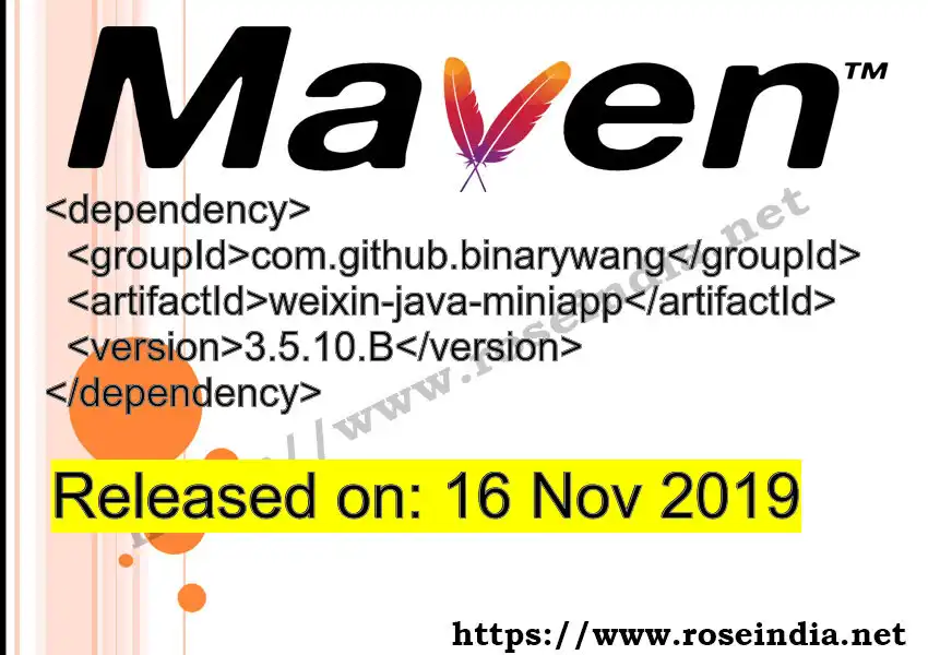 Maven dependency for  GROUP_ID - ARTIFACT_ID version VERSION_ID is released. Learn to use  ARTIFACT_ID version VERSION_ID in Maven based Java projects