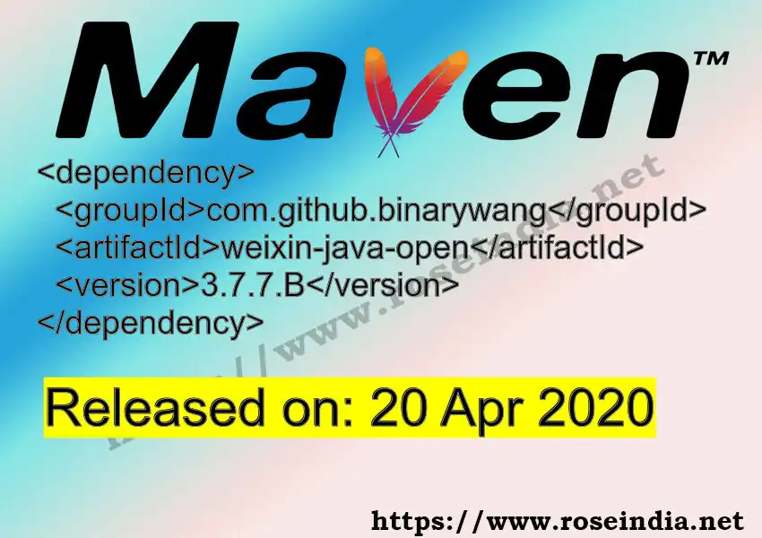 Maven dependency for GROUP_ID - ARTIFACT_ID version VERSION_ID is released. Learn to use ARTIFACT_ID version VERSION_ID in Maven based Java projects
