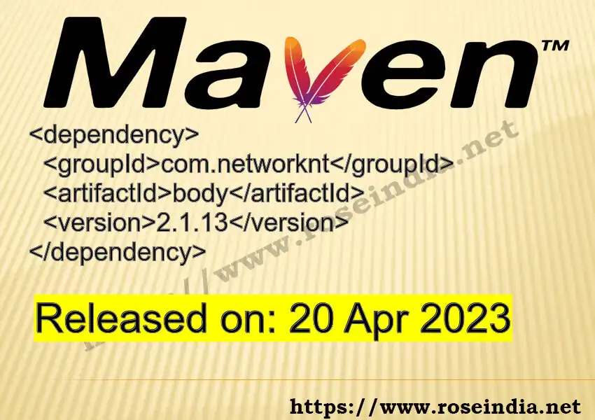 Maven dependency for GROUP_ID - ARTIFACT_ID version VERSION_ID is released. Learn to use ARTIFACT_ID version VERSION_ID in Maven based Java projects
