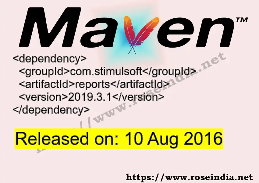Maven dependency for GROUP_ID - ARTIFACT_ID version VERSION_ID is released. Learn to use ARTIFACT_ID version VERSION_ID in Maven based Java projects