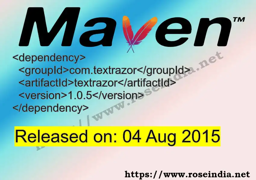 Maven dependency for GROUP_ID - ARTIFACT_ID version VERSION_ID is released. Learn to use ARTIFACT_ID version VERSION_ID in Maven based Java projects