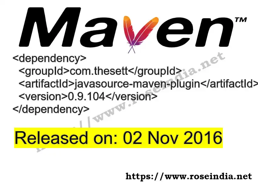 Javasource Maven Plugin javasource-maven-plugin Latest Version
