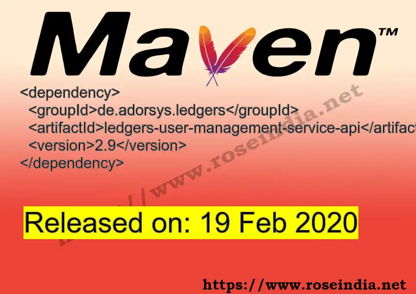Maven dependency for  GROUP_ID - ARTIFACT_ID version VERSION_ID is released. Learn to use  ARTIFACT_ID version VERSION_ID in Maven based Java projects