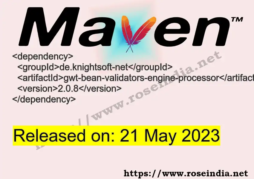 Maven dependency for GROUP_ID - ARTIFACT_ID version VERSION_ID is released. Learn to use ARTIFACT_ID version VERSION_ID in Maven based Java projects