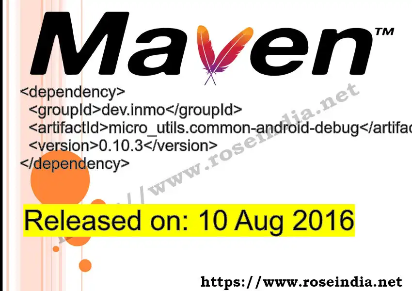 Maven dependency for  GROUP_ID - ARTIFACT_ID version VERSION_ID is released. Learn to use  ARTIFACT_ID version VERSION_ID in Maven based Java projects
