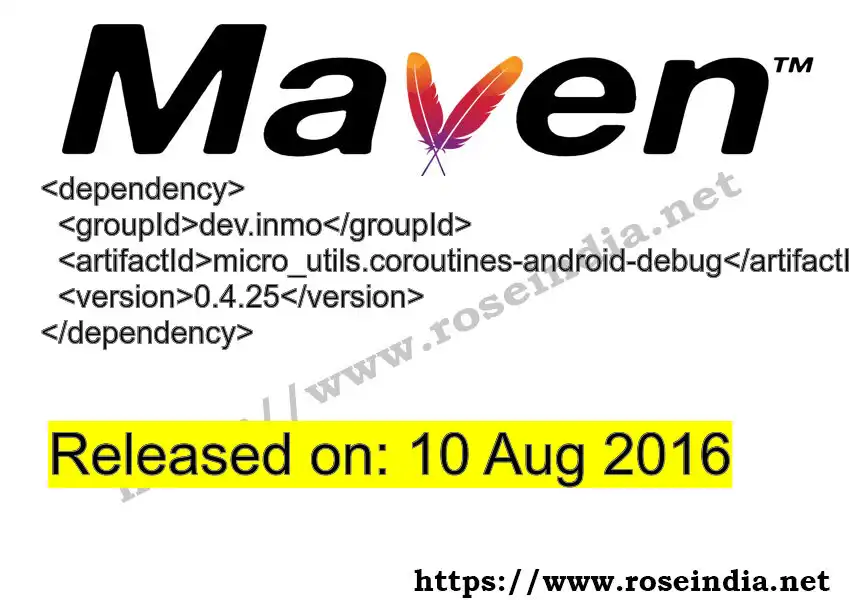 Maven dependency for  GROUP_ID - ARTIFACT_ID version VERSION_ID is released. Learn to use  ARTIFACT_ID version VERSION_ID in Maven based Java projects