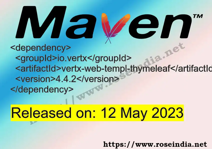 Maven dependency for GROUP_ID - ARTIFACT_ID version VERSION_ID is released. Learn to use ARTIFACT_ID version VERSION_ID in Maven based Java projects
