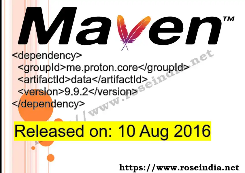 Maven dependency for GROUP_ID - ARTIFACT_ID version VERSION_ID is released. Learn to use ARTIFACT_ID version VERSION_ID in Maven based Java projects