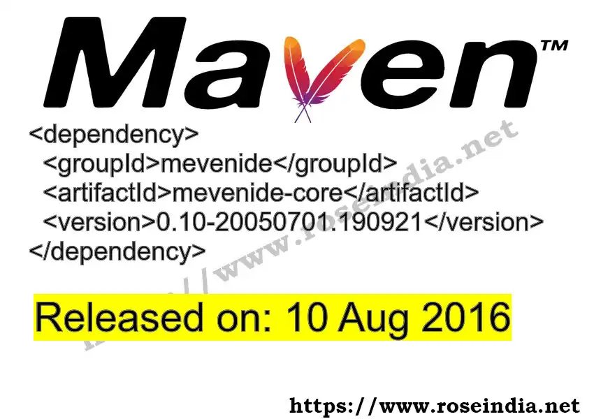 Mevenide Core mevenide-core Latest Version