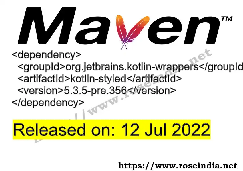 Maven dependency for GROUP_ID - ARTIFACT_ID version VERSION_ID is released. Learn to use ARTIFACT_ID version VERSION_ID in Maven based Java projects