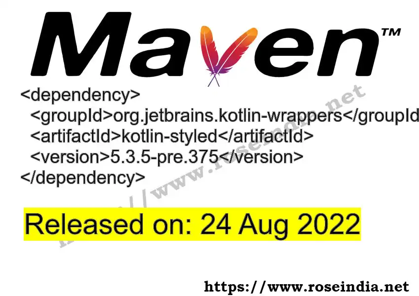 Maven dependency for GROUP_ID - ARTIFACT_ID version VERSION_ID is released. Learn to use ARTIFACT_ID version VERSION_ID in Maven based Java projects