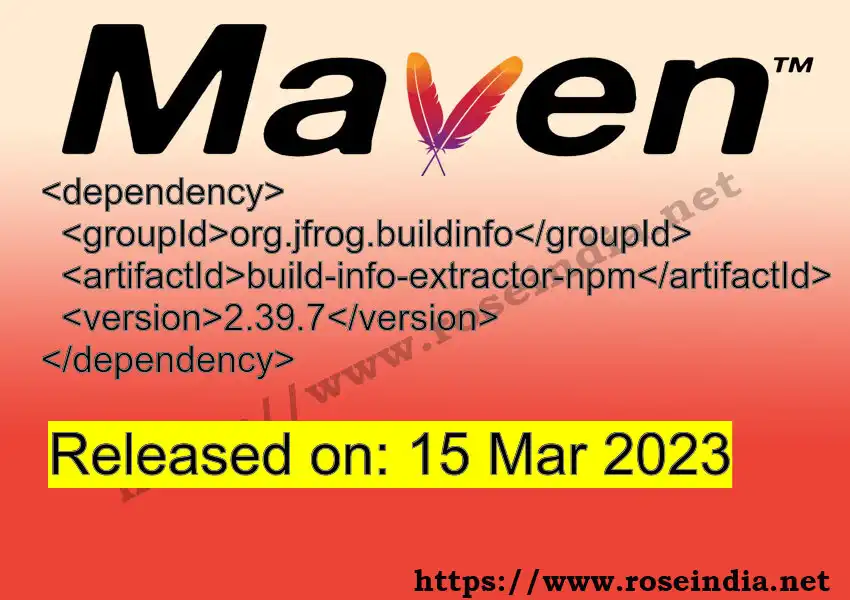 Maven dependency for GROUP_ID - ARTIFACT_ID version VERSION_ID is released. Learn to use ARTIFACT_ID version VERSION_ID in Maven based Java projects