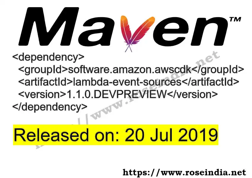 Maven dependency for  GROUP_ID - ARTIFACT_ID version VERSION_ID is released. Learn to use  ARTIFACT_ID version VERSION_ID in Maven based Java projects