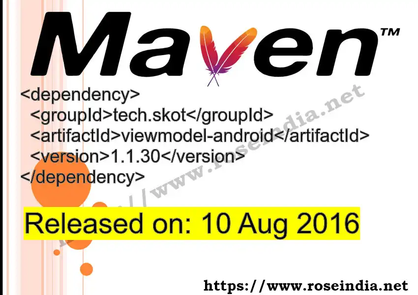 Maven dependency for GROUP_ID - ARTIFACT_ID version VERSION_ID is released. Learn to use ARTIFACT_ID version VERSION_ID in Maven based Java projects