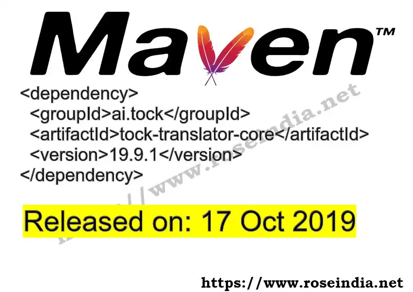 Maven dependency for GROUP_ID - ARTIFACT_ID version VERSION_ID is released. Learn to use ARTIFACT_ID version VERSION_ID in Maven based Java projects