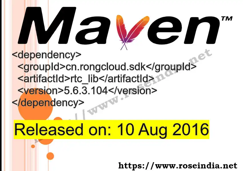 Maven dependency for GROUP_ID - ARTIFACT_ID version VERSION_ID is released. Learn to use ARTIFACT_ID version VERSION_ID in Maven based Java projects