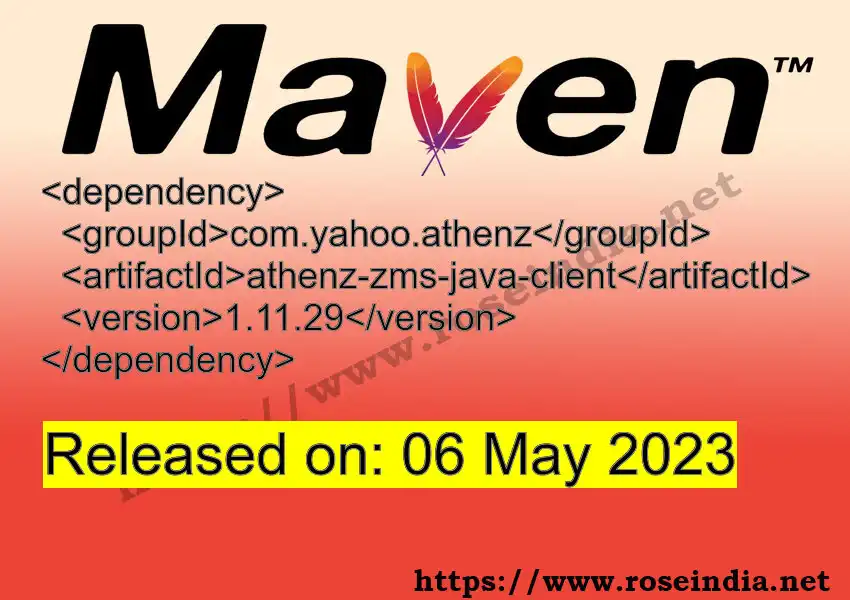 Maven dependency for GROUP_ID - ARTIFACT_ID version VERSION_ID is released. Learn to use ARTIFACT_ID version VERSION_ID in Maven based Java projects