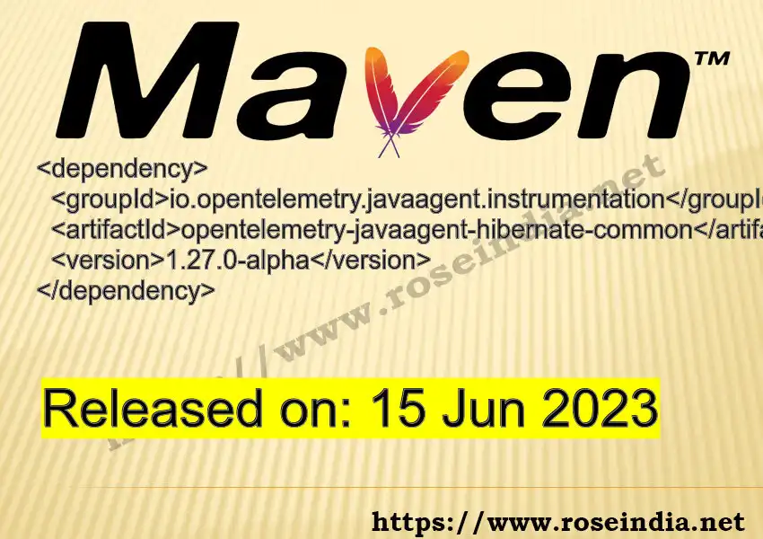Maven dependency for GROUP_ID - ARTIFACT_ID version VERSION_ID is released. Learn to use ARTIFACT_ID version VERSION_ID in Maven based Java projects