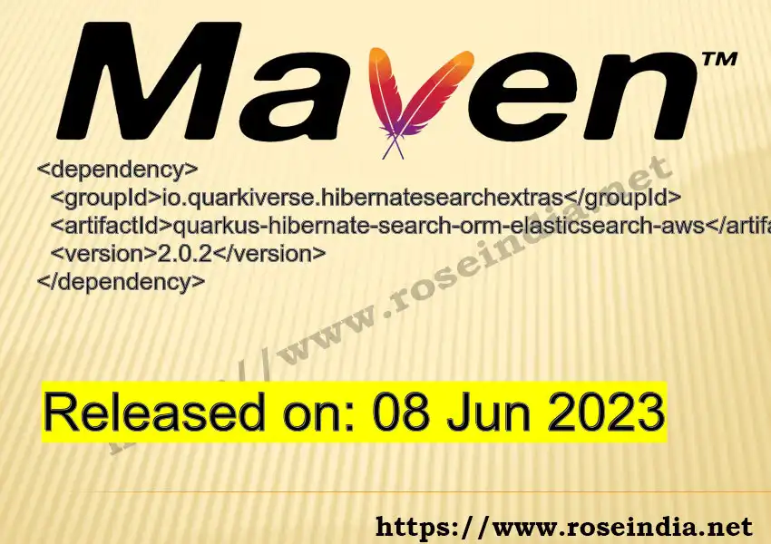 Maven dependency for GROUP_ID - ARTIFACT_ID version VERSION_ID is released. Learn to use ARTIFACT_ID version VERSION_ID in Maven based Java projects