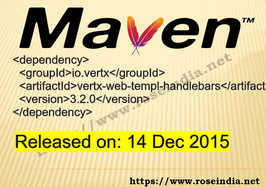 Maven dependency for  GROUP_ID - ARTIFACT_ID version VERSION_ID is released. Learn to use  ARTIFACT_ID version VERSION_ID in Maven based Java projects