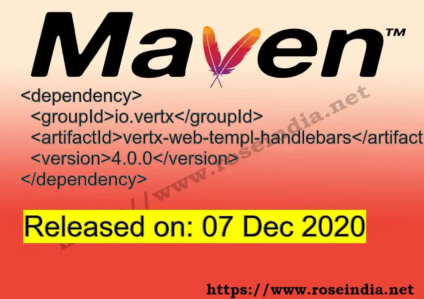 Maven dependency for GROUP_ID - ARTIFACT_ID version VERSION_ID is released. Learn to use ARTIFACT_ID version VERSION_ID in Maven based Java projects