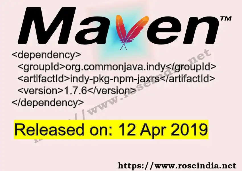 Maven dependency for GROUP_ID - ARTIFACT_ID version VERSION_ID is released. Learn to use ARTIFACT_ID version VERSION_ID in Maven based Java projects