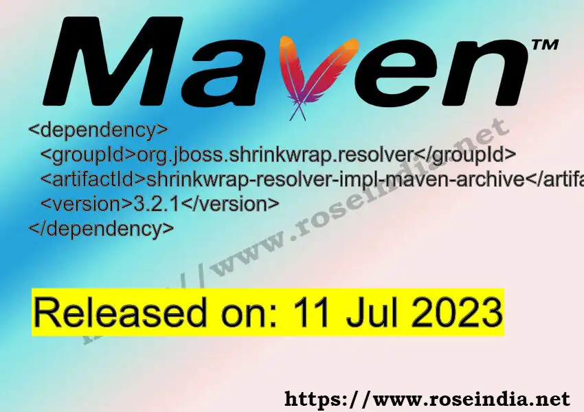 Maven dependency for GROUP_ID - ARTIFACT_ID version VERSION_ID is released. Learn to use ARTIFACT_ID version VERSION_ID in Maven based Java projects
