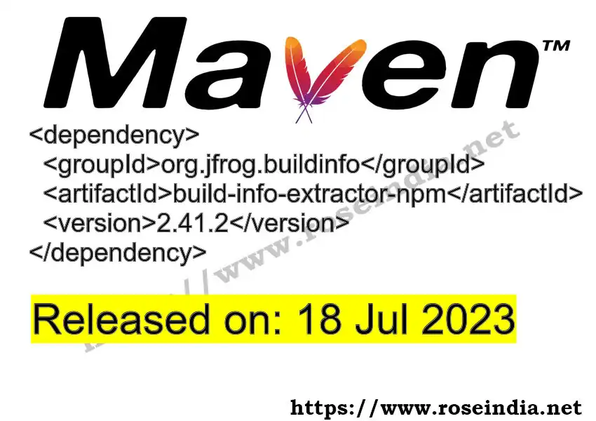 Maven dependency for GROUP_ID - ARTIFACT_ID version VERSION_ID is released. Learn to use ARTIFACT_ID version VERSION_ID in Maven based Java projects
