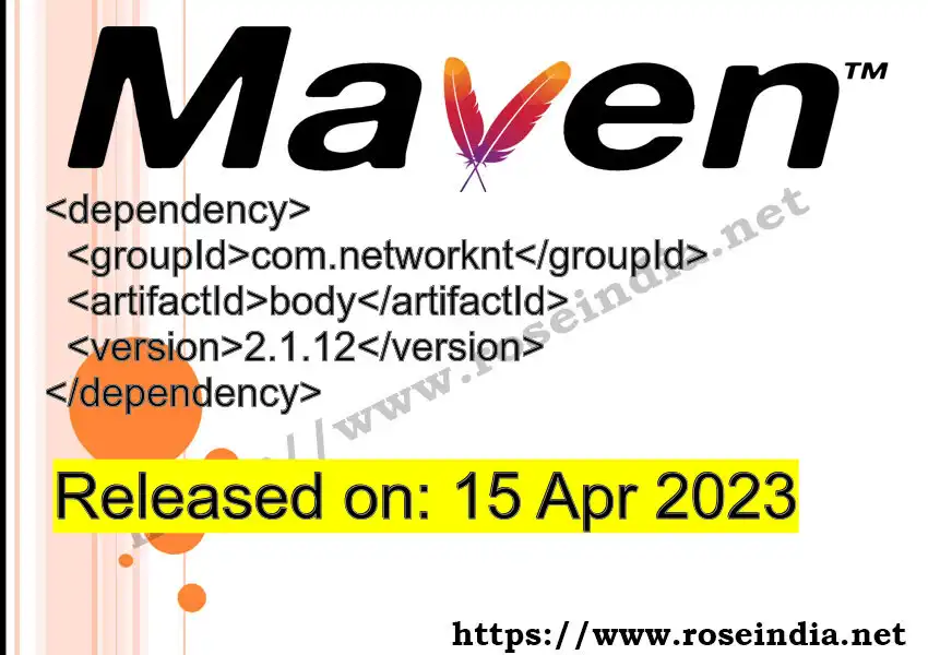 Maven dependency for GROUP_ID - ARTIFACT_ID version VERSION_ID is released. Learn to use ARTIFACT_ID version VERSION_ID in Maven based Java projects