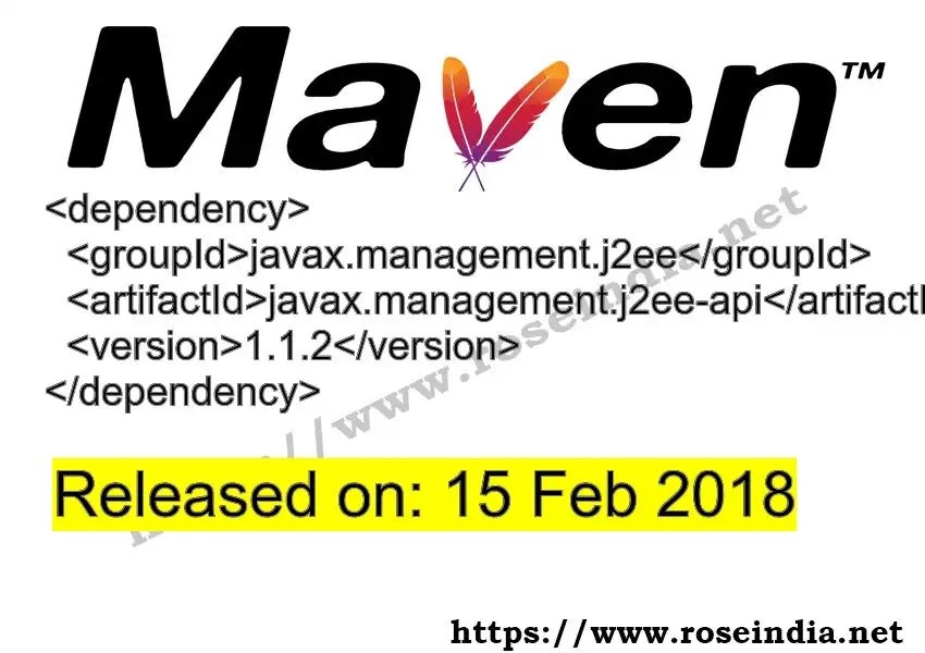 Javax.management.j2ee Api javax.management.j2ee-api Latest Version