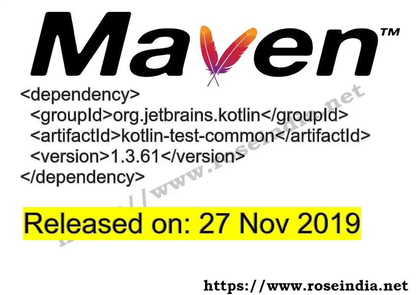 Maven dependency for GROUP_ID - ARTIFACT_ID version VERSION_ID is released. Learn to use ARTIFACT_ID version VERSION_ID in Maven based Java projects