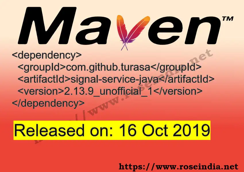 Maven dependency for GROUP_ID - ARTIFACT_ID version VERSION_ID is released. Learn to use ARTIFACT_ID version VERSION_ID in Maven based Java projects