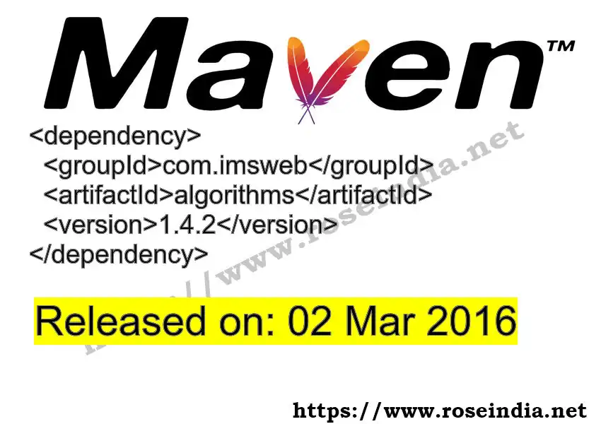 Maven dependency for GROUP_ID - ARTIFACT_ID version VERSION_ID is released. Learn to use ARTIFACT_ID version VERSION_ID in Maven based Java projects