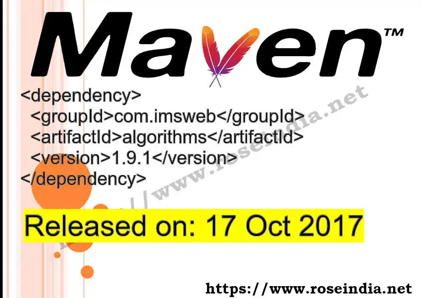Maven dependency for GROUP_ID - ARTIFACT_ID version VERSION_ID is released. Learn to use ARTIFACT_ID version VERSION_ID in Maven based Java projects