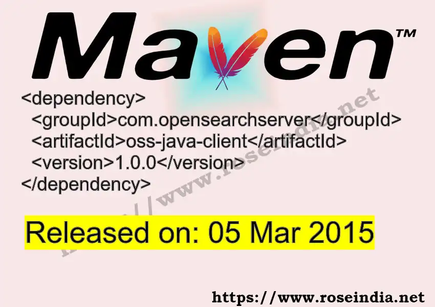 Oss Java Client oss-java-client Latest Version